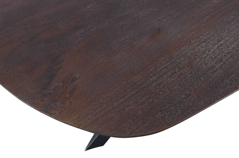 Alore marrón mesa de comedor ovalada de 240 cm