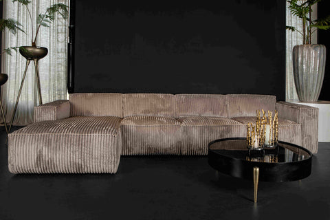 Animo sofa with armrest Left Texarm Taupe