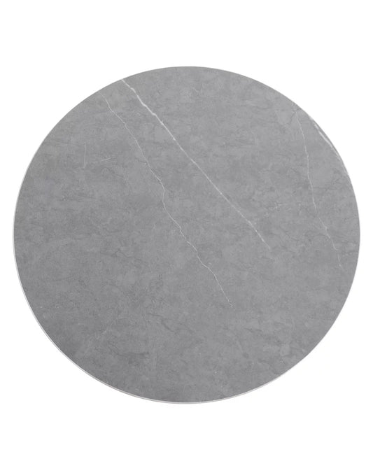 Anna Antracite Smooth Metal Sidetable con cerámica