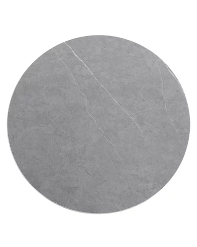 Anna Antracite Smooth Metal Sidetable con cerámica