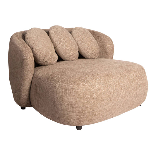 Aphrodite  Taupe loveseat legacy 3 mink fabric