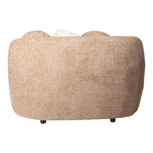 Aphrodite  Taupe loveseat legacy 3 mink fabric