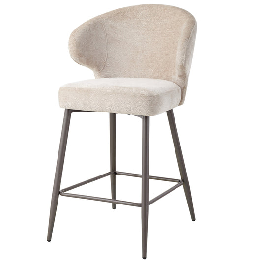 Ares Beige bar chair aphrodite 3 clay leg