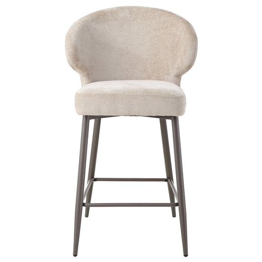 Ares Beige bar chair aphrodite 3 clay leg