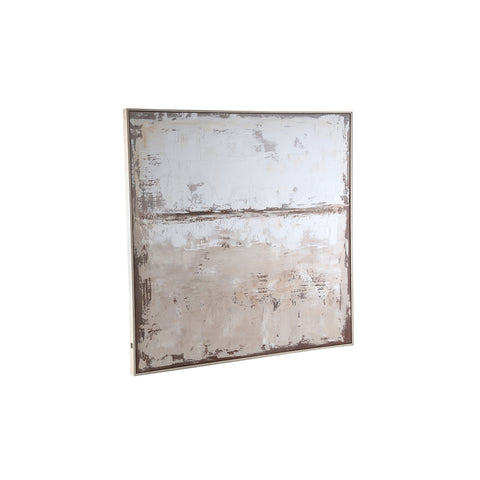 Cuadro de marco cuadrado de panel de pared de pintura de lienzo natural Asante