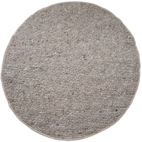 Vloerkleed Steve Donker Beige Rond ø160 cm