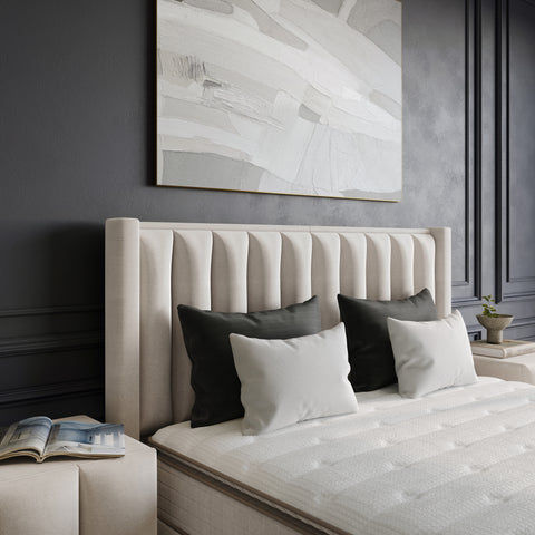 Storage Box Spring Blackpearl Beige 180x200