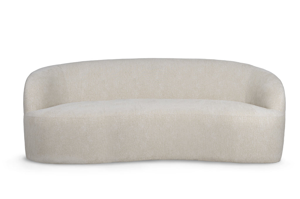 Bean Cream 9901 nanci fabric 3 seater sofa