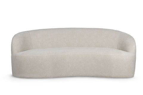 Bean Cream 9901 nanci fabric 3 seater sofa