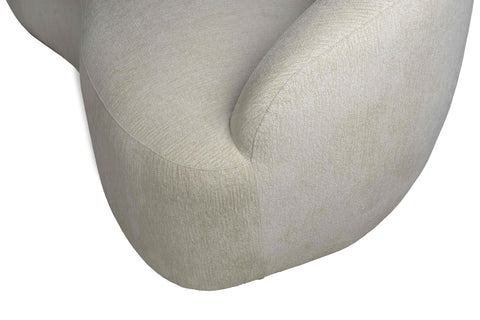 Bean Cream 9901 nanci fabric 3 seater sofa
