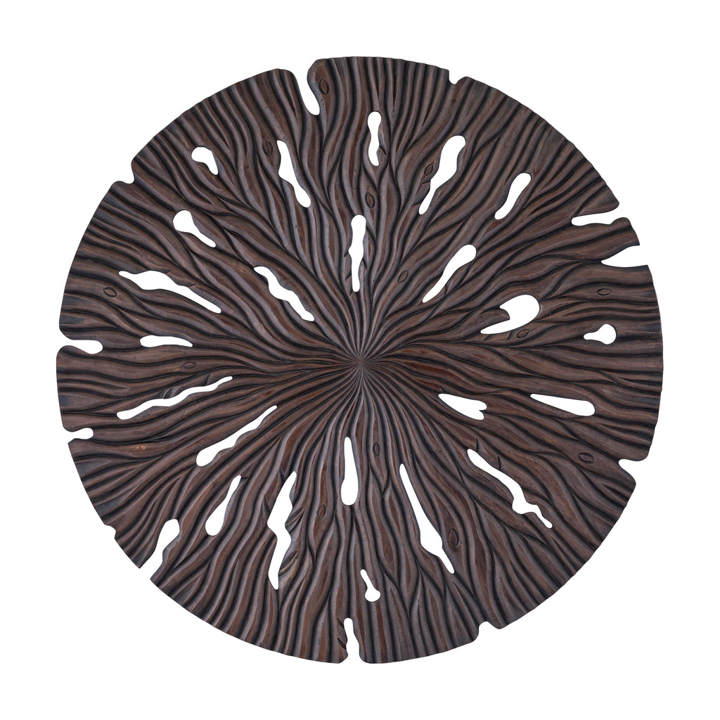 Bonte Brown MDF pared de panel ondulado tallado redondo L a Only.