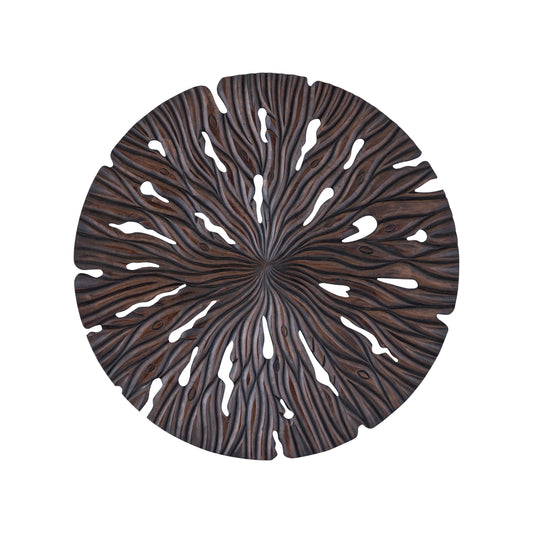 Bonte Brown MDF pared de panel ondulado tallado redondo S a Only.