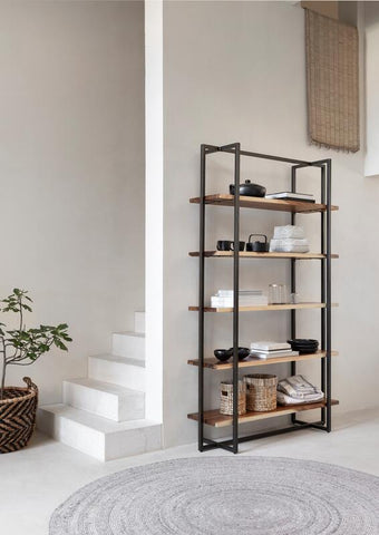 Bookrack Flare High, 5 open racks (Knock Down)