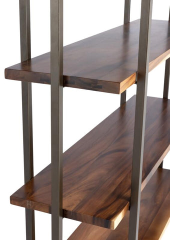 Bookrack Flare Low, 3 rak terbuka (Knock Down)