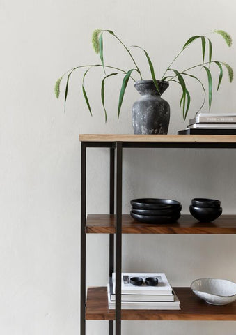 Bookrack Flare Low, 3 rak terbuka (Knock Down)