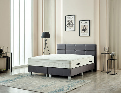 Boxspring Life Velvet Anthracite 180x200