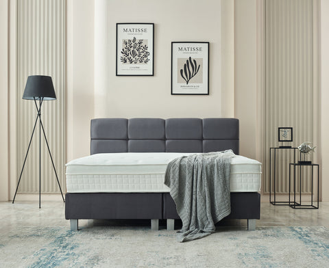 Boxspring Life Velvet Anthracite 180x200