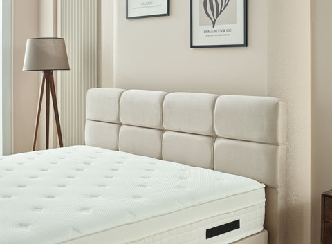 Boxspring Vida Velvet Beige 180x200