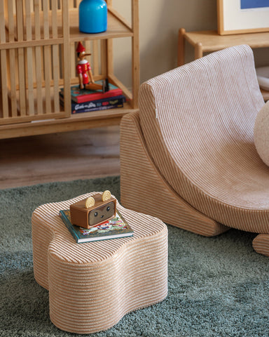 Nuage de pouf en nuage de sucre brun