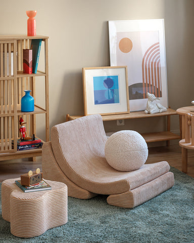 Nuage de pouf en nuage de sucre brun