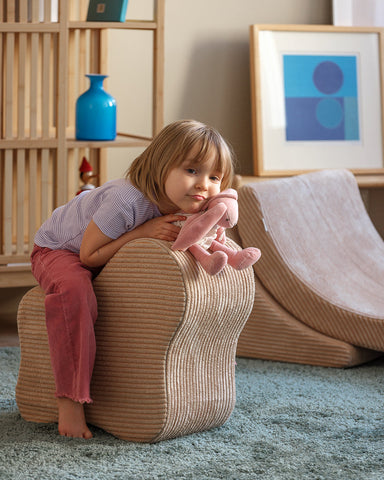 Nuage de pouf en nuage de sucre brun