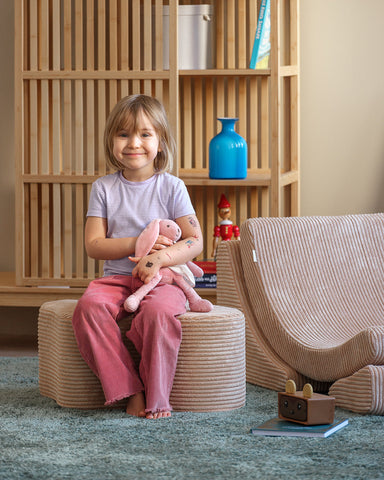 Nuage de pouf en nuage de sucre brun