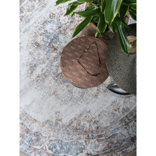 Vloerkleed Viola Rond Taupe ø200 cm