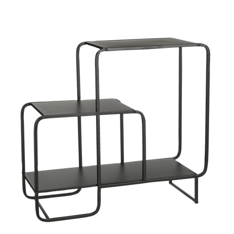 Jules Wandkast - L70 x B30 x H76 cm - Metaal - Zwart