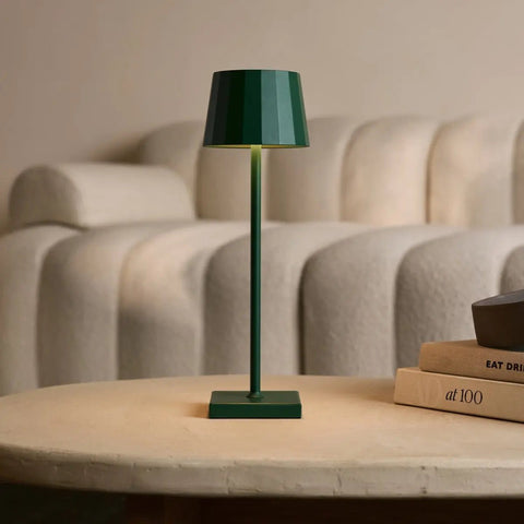 William Pine Green oplaadbare tafellamp – USB-C, dimbaar, batterij van 120 uur