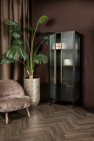 Caeleen cabinet negro y dorado