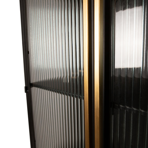 Caeleen cabinet negro y dorado
