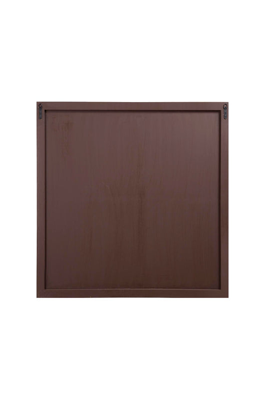 Brown MDF carved wall panel with antique look, size M.