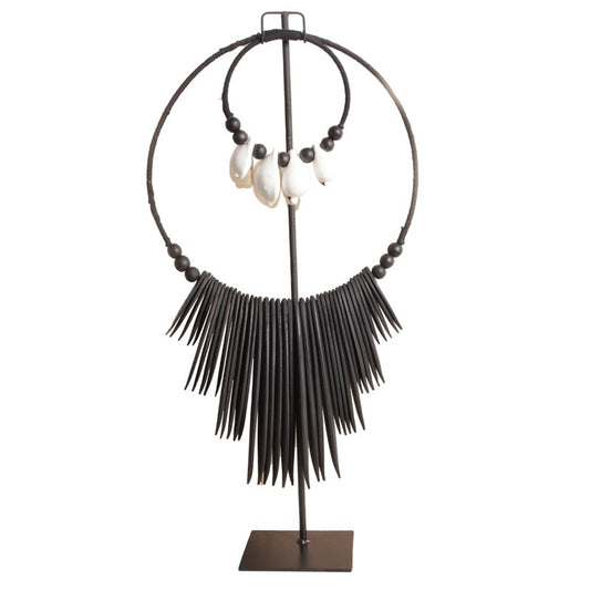 K33 zwart -wit octo ketting l