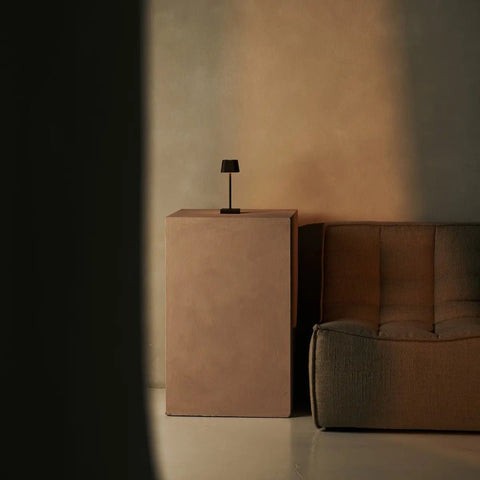 Sarphati Mini Mocha Brown Tafellamp - Draadloos Oplaadbaar & Dimbaar