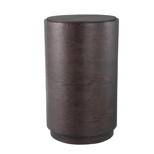 Chandar Black MDF round sidetable high