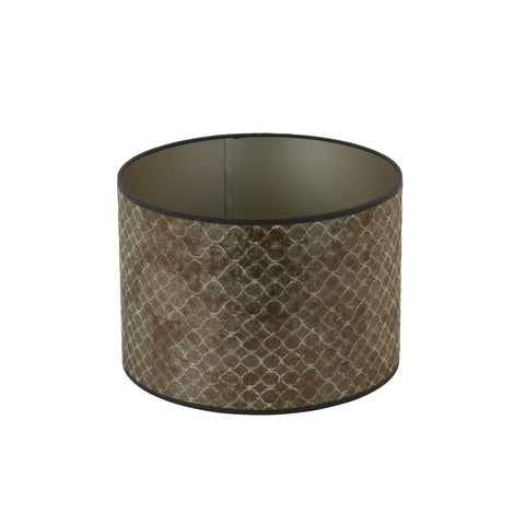 Cylinder lampshade Elodi - Bronze - 40x40x30cm