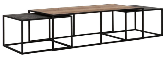 Mesa de centro Cosmo rectangular, juego de 3