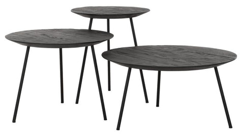 Table de café Jupiter grande NOIR