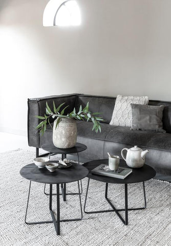 Table de café Neptunes grande NOIRE