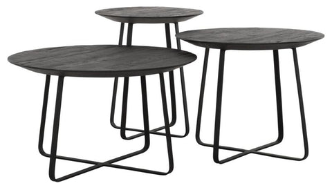 Table de café Neptunes grande NOIRE