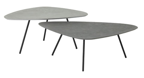 COFFEE TABLE PLECTRO EARTH, SET OF 2