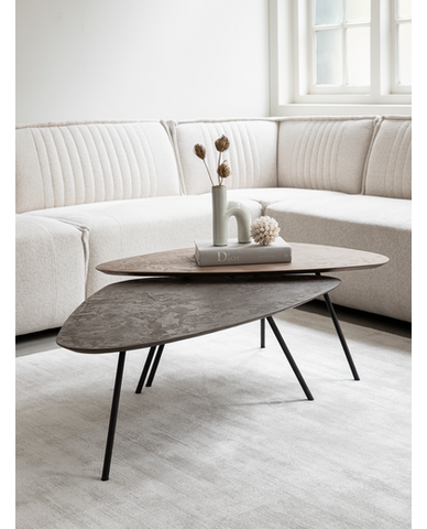 COFFEE TABLE PLECTRO EARTH, SET OF 2