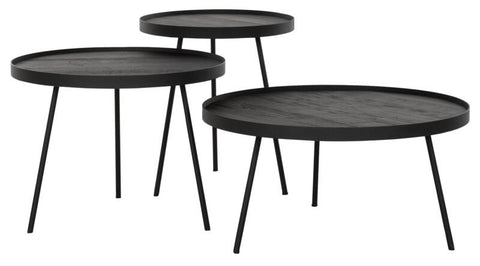 Table de café Saturnus de taille moyenne NOIR