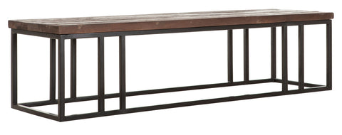 Mesa de centro de madera rectangular