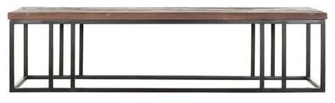 Mesa de centro de madera rectangular