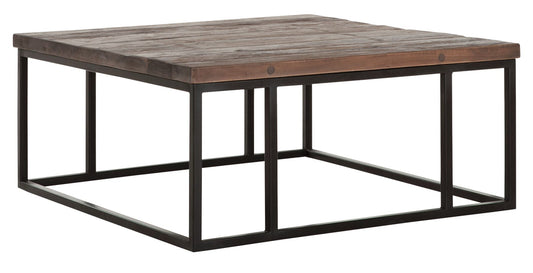Mesa de centro de madera cuadrada