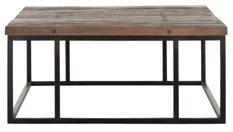 Mesa de centro de madera cuadrada