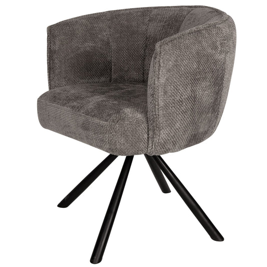 Silla de comedor giratoria en piedra.