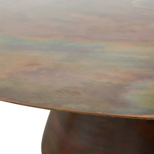 Comprador Cobre mesa de café redonda sv2