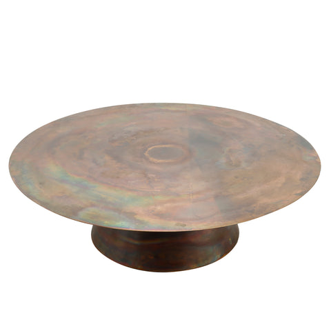 Comprador Cobre mesa de café redonda sv2